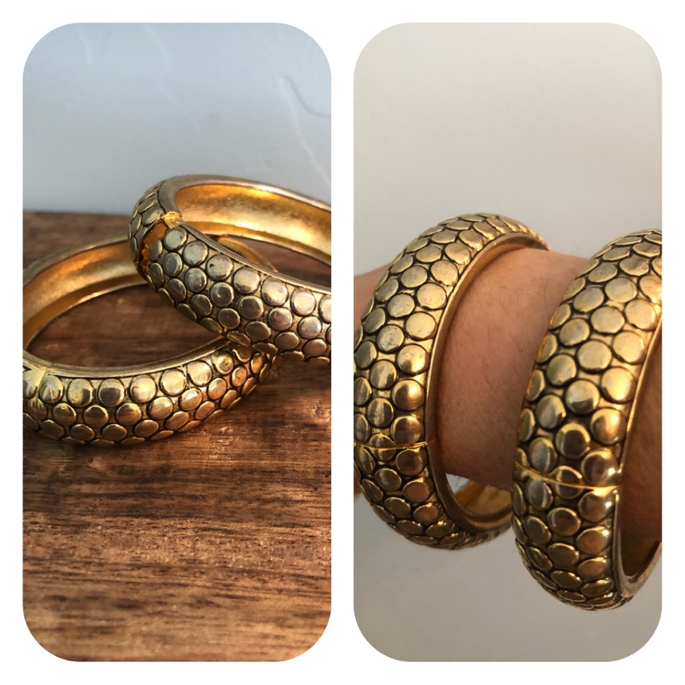 2 Beautiful gold bracelets